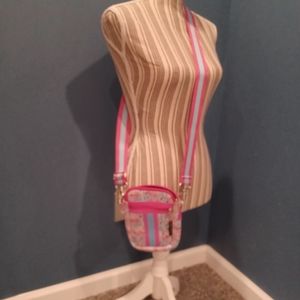 Pre-owned  Simply Southern Flamingo Neobag Neoprene Mini Crossbody Purse